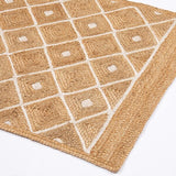 Natural Diamond Handbraided Carpet Rug