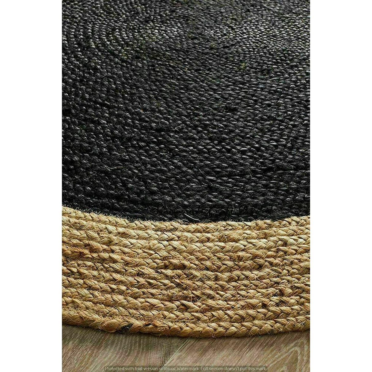 Natural Jute Rug Hand Braided Round Area Rug Handmade Rug for Home Décor