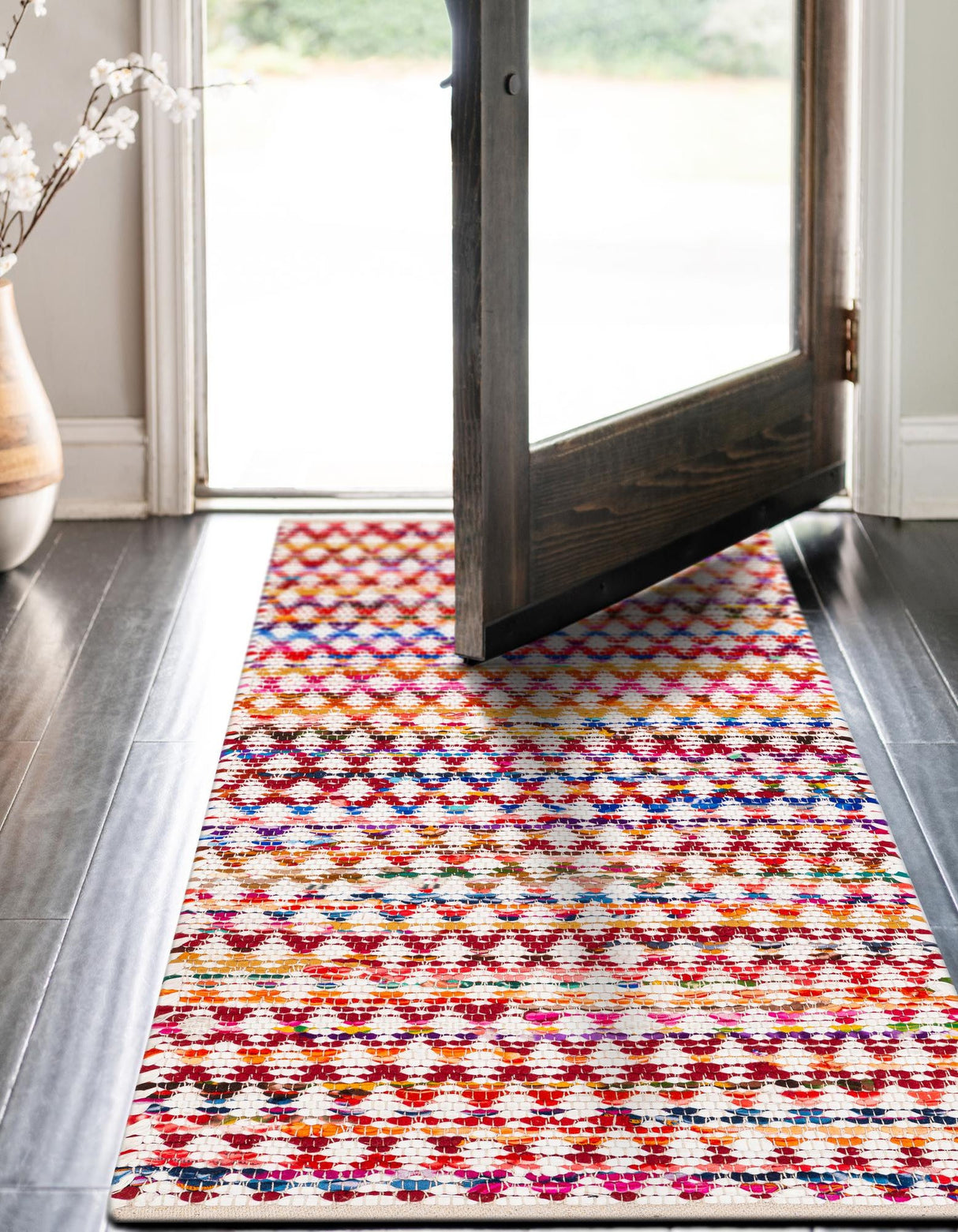 Hand Woven Braided Chindi Rug