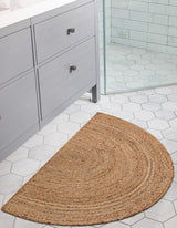 Hand Braided Jute Hearth Rug