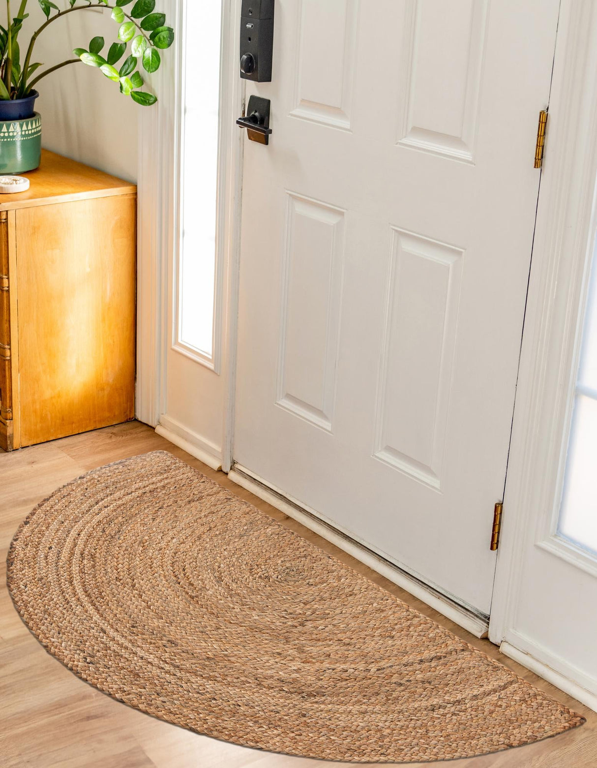 Hand Braided Jute Hearth Rug