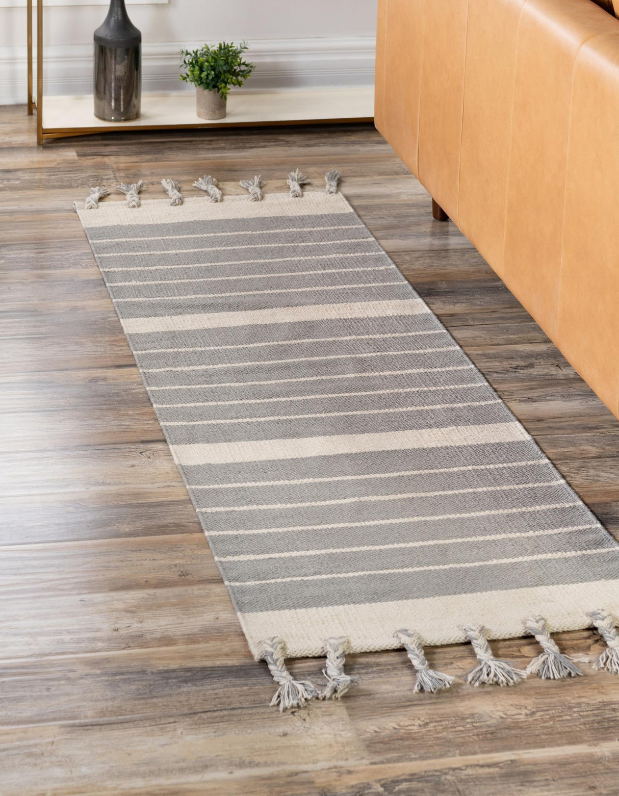 Hand Woven Chindi Cotton Rug, Natural Fiber Rugs