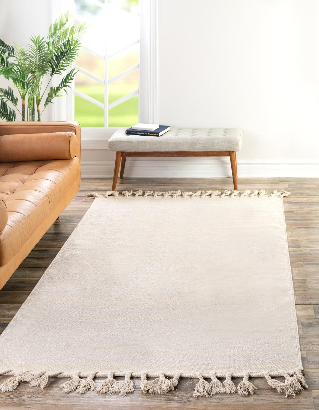 Hand Woven Chindi Cotton Rug, Natural Fiber Rugs