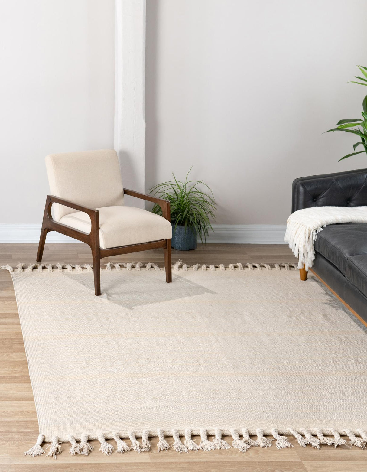 Hand Woven Chindi Cotton Rug, Natural Fiber Rugs