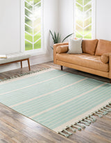 Hand Woven Chindi Cotton Rug, Natural Fiber Rugs