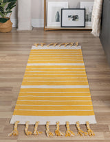 Hand Woven Chindi Cotton Rug, Natural Fiber Rugs