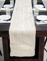 Braided Chindi Table Runner Rug