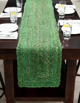 Braided Chindi Table Runner Rug