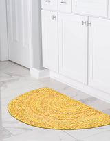 Hand Braided Chindi Hearth Rug