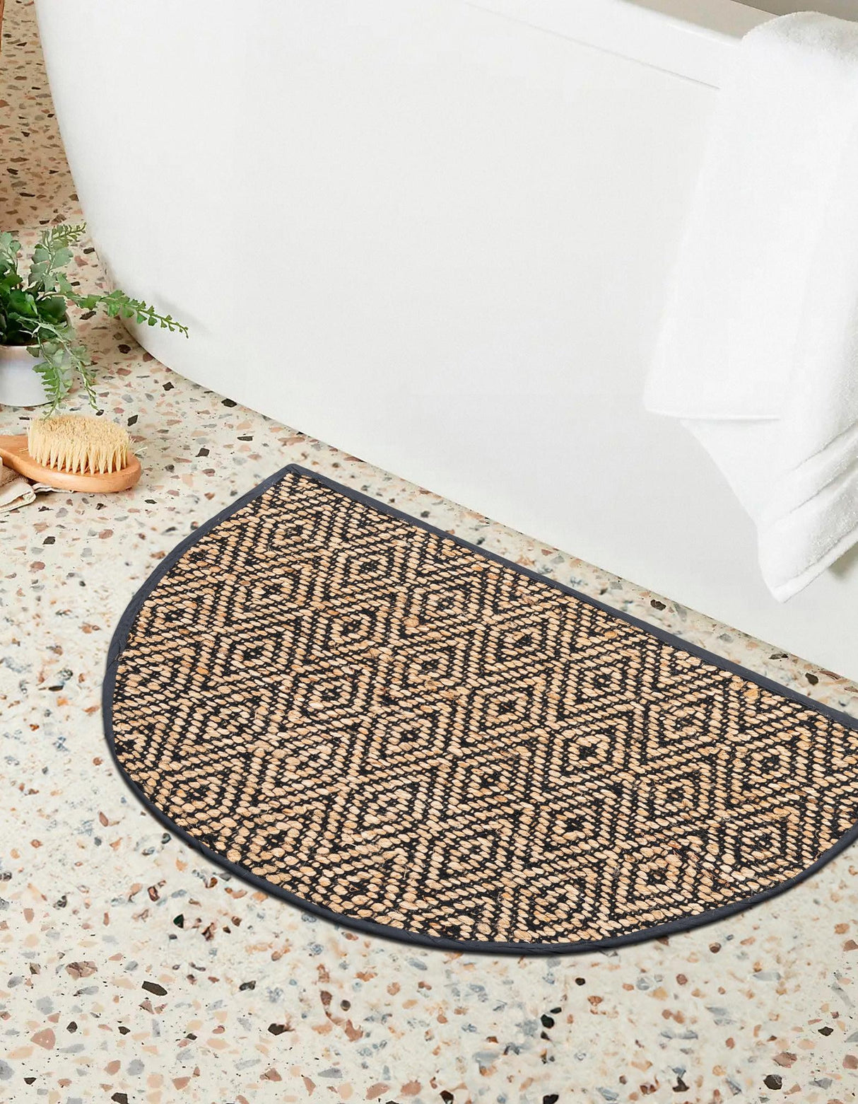 Hand Woven Braided Jute Hearth Rug