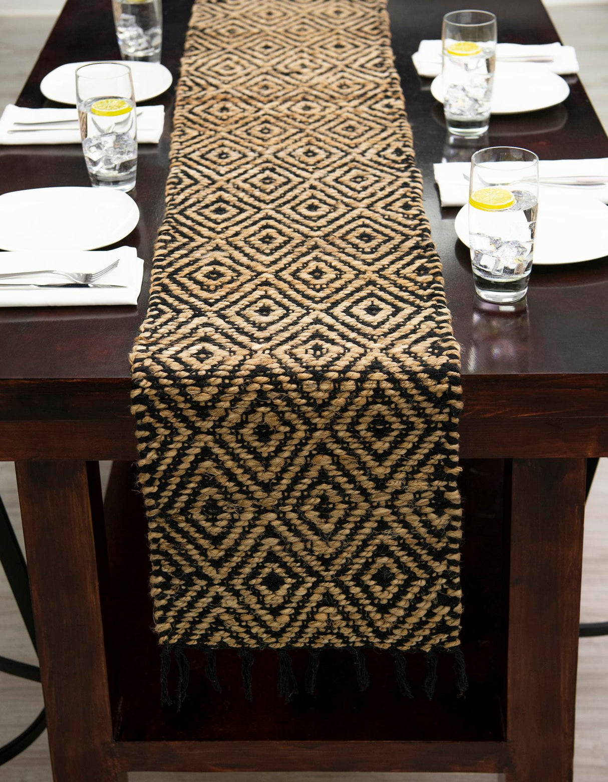 Hand Woven Braided Jute Table Runner