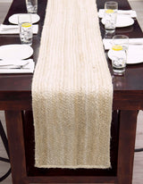 Hand Braided Jute Table Runner Rug