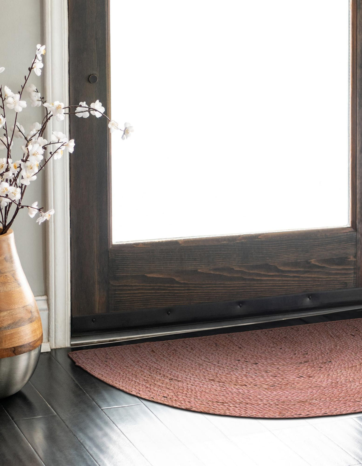 Hand Braided Jute Hearth Rug