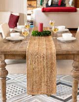 Hand Braided Jute Table Runner Rug