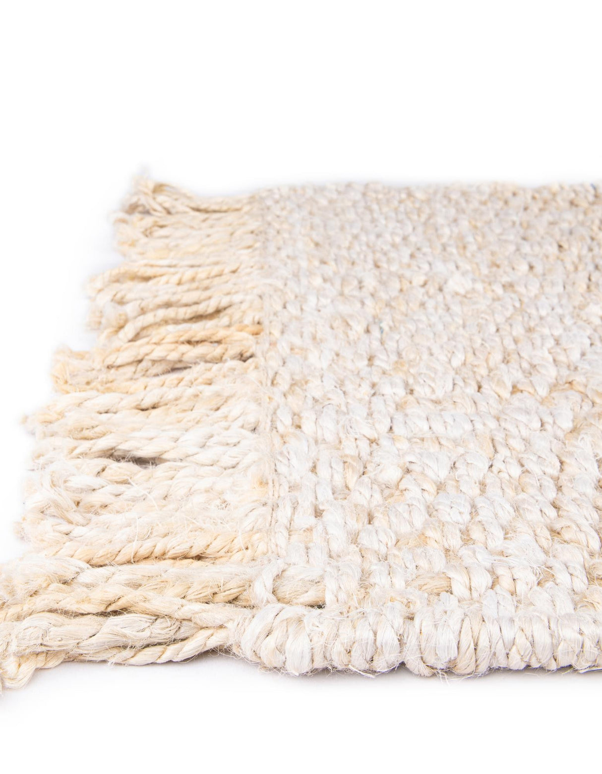 Hand Woven Chunky Jute Table Runner Rug