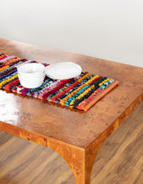 Hand Woven Braided Chindi Multicolor Table Runner Rug