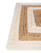 Hand Braided Jute Rug, Natural Fiber Rug from India