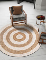 Hand Braided Jute Rug, Natural Fiber Rug from India