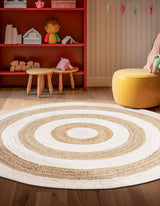 Hand Braided Jute Rug, Natural Fiber Rug from India