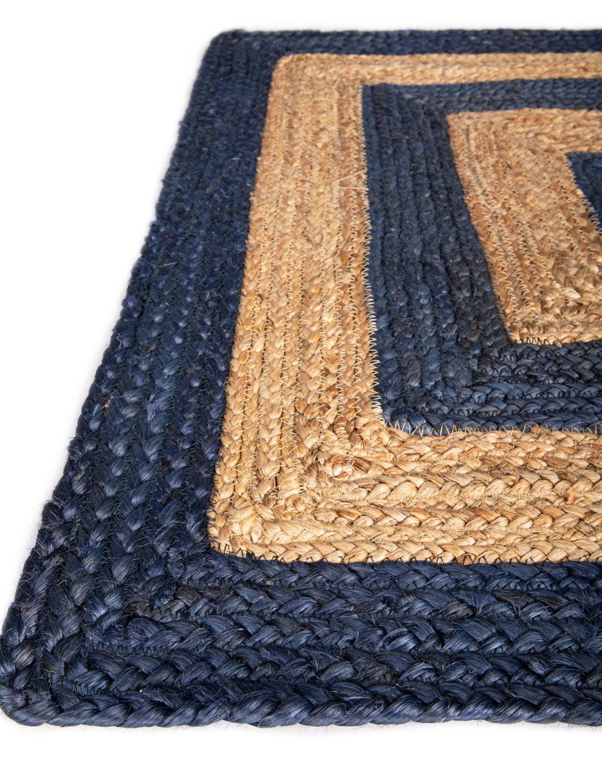 Hand Braided Jute Rug, Natural Fiber Rug from India