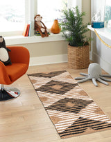 Natural Black Hand Woven Chindi Jute Rug