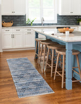 Eco-Friendly Denim Cotton Rugs, Hand Woven Chindi Cotton Rug