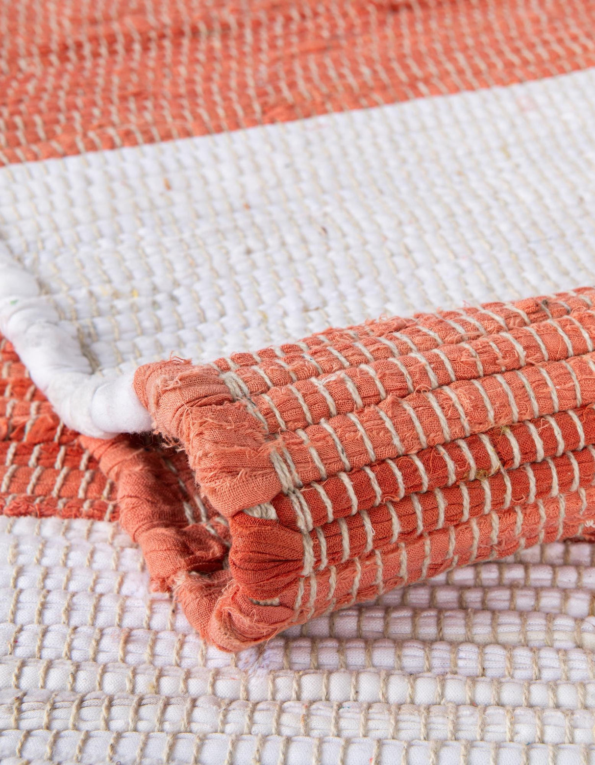 Hand Woven Chindi Rag Rug, Cotton Rugs