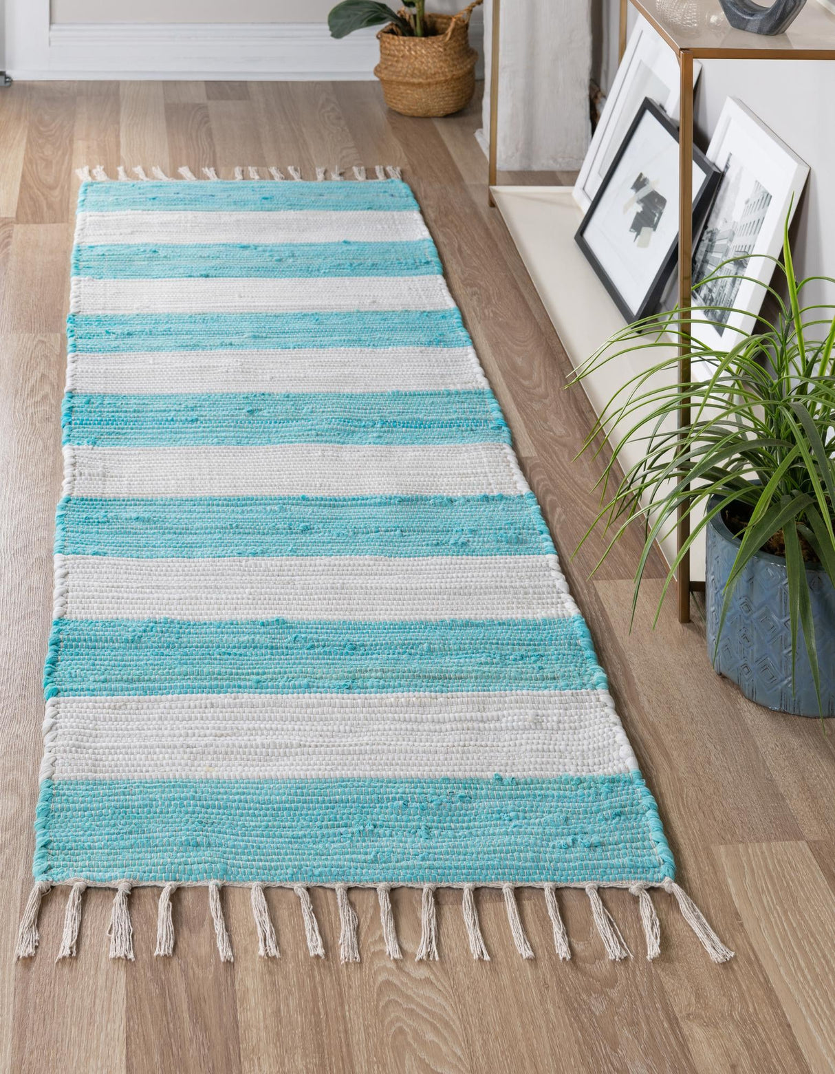 Hand Woven Chindi Rag Rug, Cotton Rugs