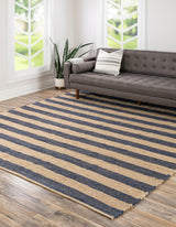 Hand Braided Jute Rug, Boho Hemp Jute Rugs