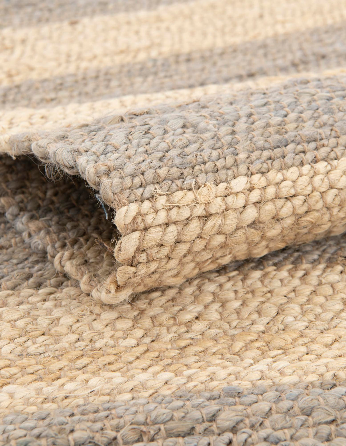 Hand Braided Jute Rug, Boho Hemp Jute Rugs