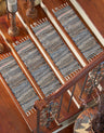 0' 9 x 2' 6 Hand Woven Chindi Jute Stair Tread Rug