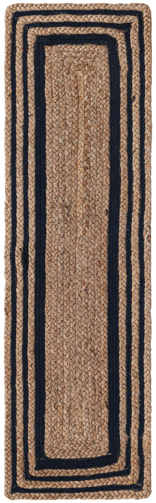 Handcrafted Indian Jute Rug , Hand Braided Jute Table Runner Rug