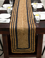 Handcrafted Indian Jute Rug , Hand Braided Jute Table Runner Rug