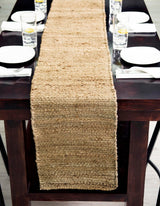 Hand Woven Chunky Jute Table Runner Rug