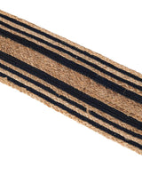 0' 9 x 2' 6 Hand Woven Braided Jute Stair Rug, Natural jute fireplace rug