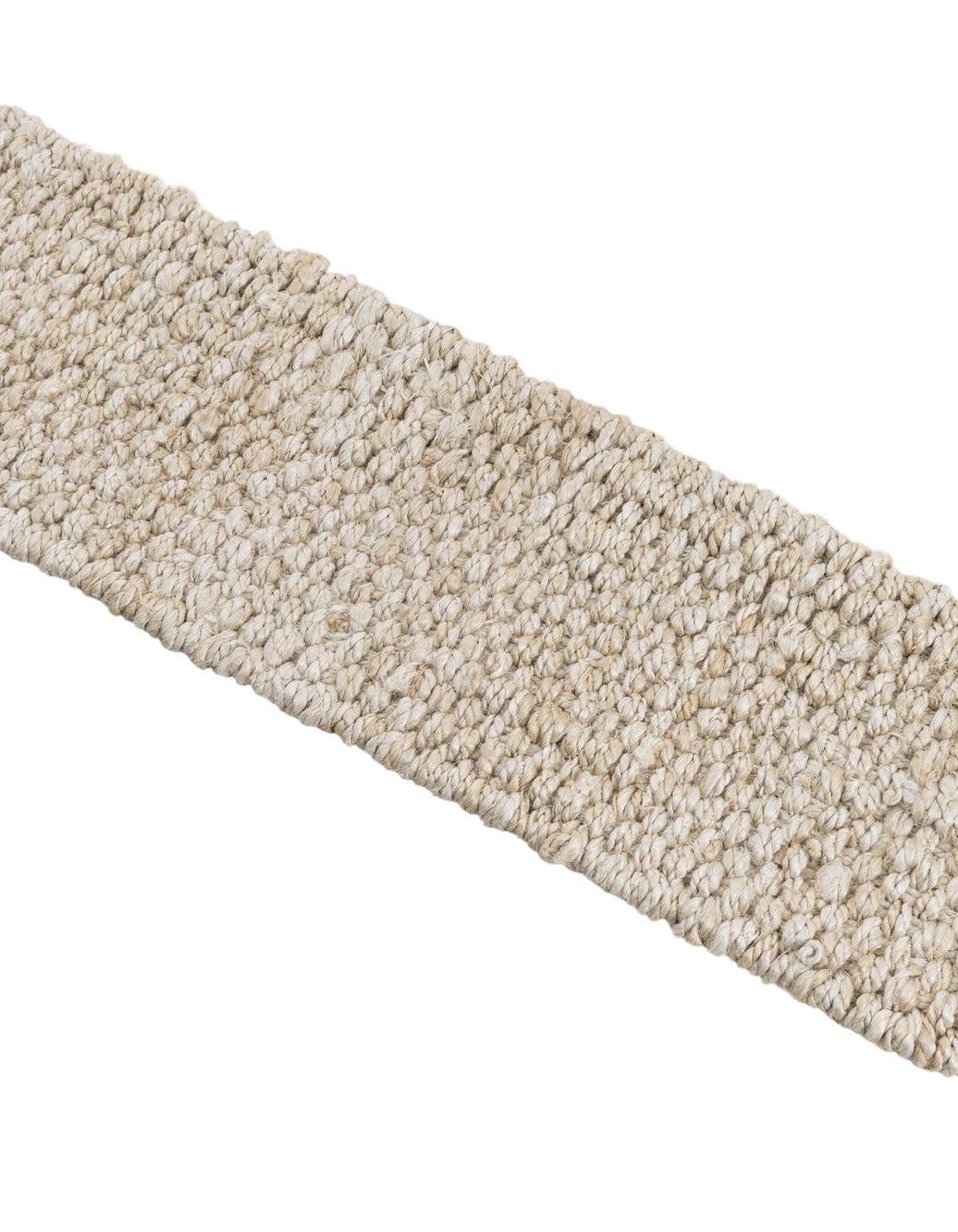 0' 9 x 2' 6 Hand Woven Chunky Jute Stair Rug