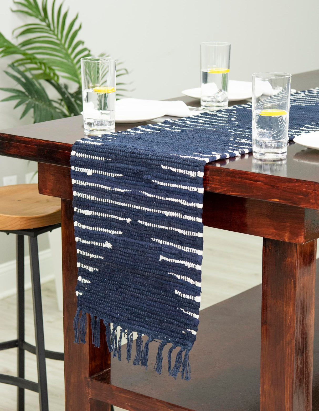 Hand Woven Chindi Cotton Table Runner