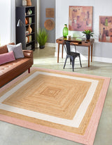 Hand-Braided Natural Jute Rug – Eco-Friendly & Durable Accent Piece