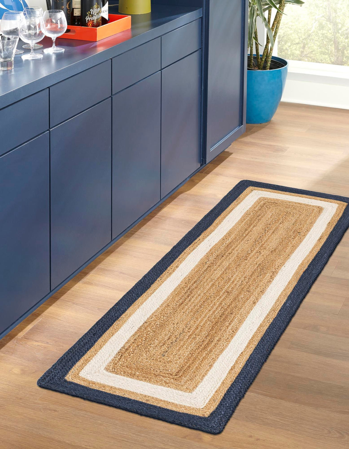 Hand Braided Jute Runner Rug