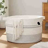 Baskets For Organizing Storage Baskets Cotton Rope Hamper Organizer For Laundry, Towels, Blanket, Toys, Clothes, Gifts