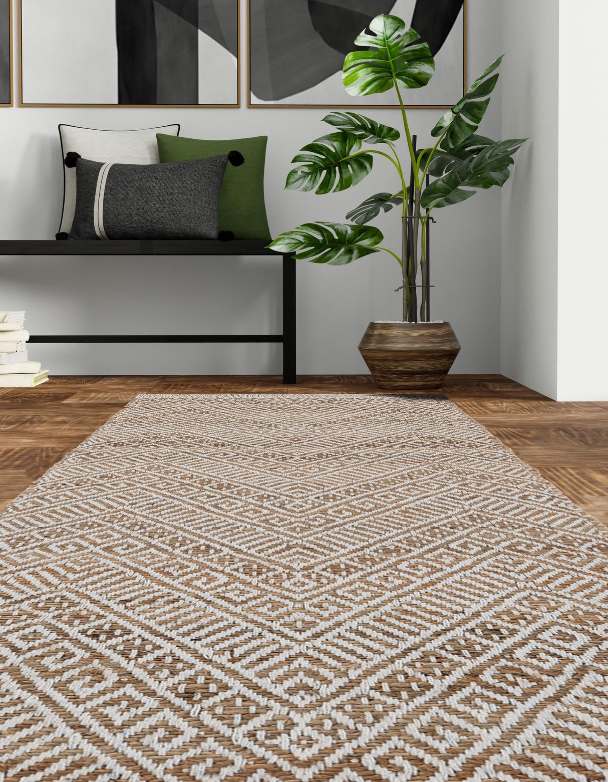 Jute Area Rugs, Hand Braided Jute Rug,