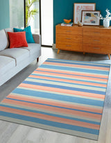 Hand Woven Flatweave Cotton Dhurrie Rug