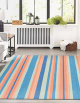 Hand Woven Flatweave Cotton Dhurrie Rug