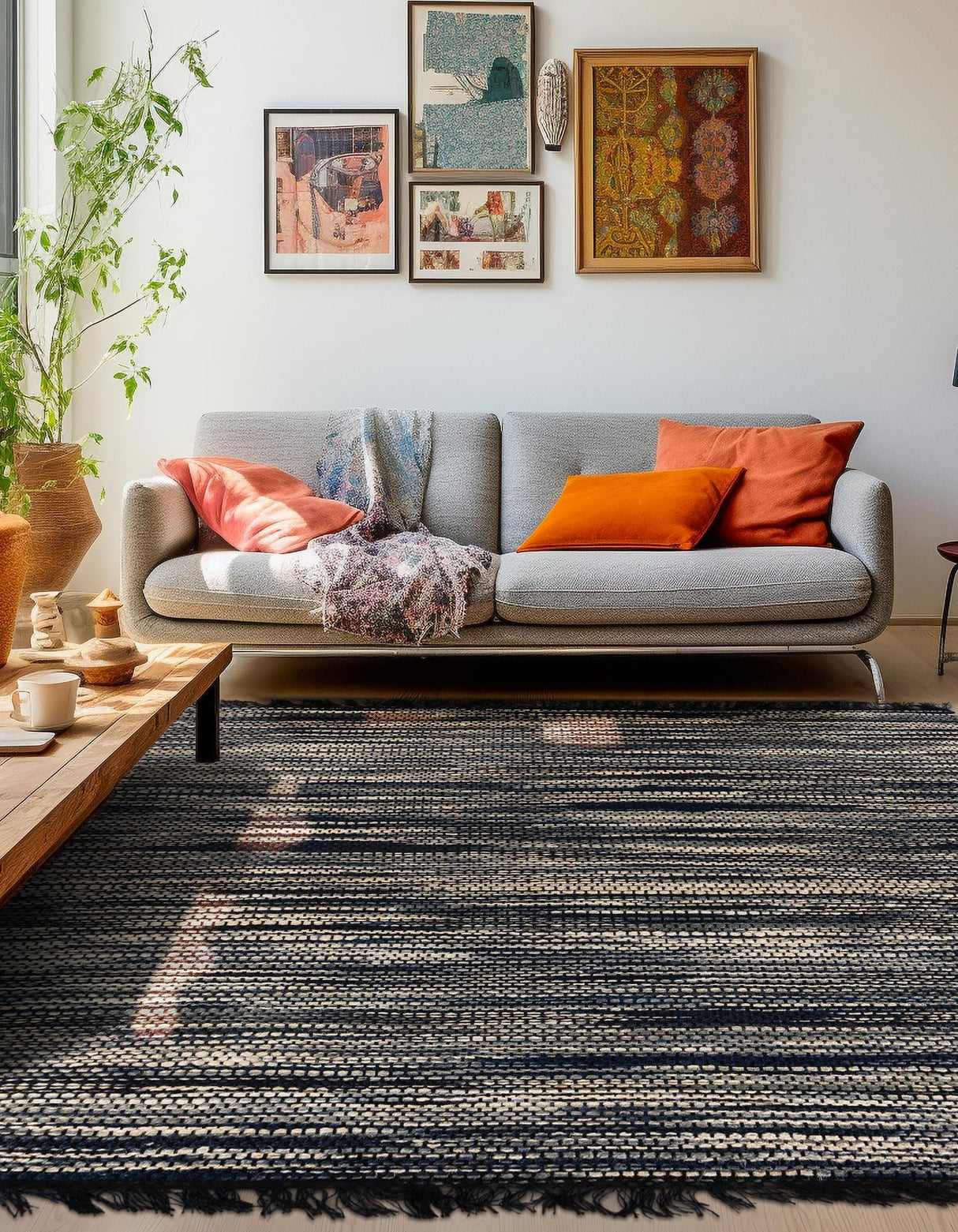 Hand Woven Chunky Jute Rug