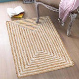 Handmade Handwoven Braided Jute Area Rugs Bohemian Home Decor Bedroom Kitchen Hallway Farmhous