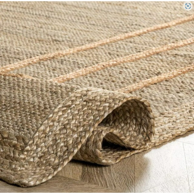 Braided Area Jute Rug Hand tuft Rug For Living Room, Bedroom, Hallway