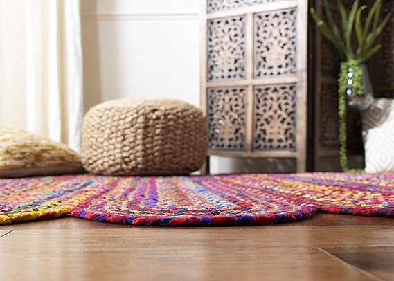 Modern Braided Jute Carpet for Hall, Bedroom, Guest Room, Dining Room