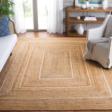 Jute Rug Handwoven Natural Braided Carpets for Bedroom Living Room Dining Room