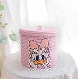 Basket for Baby Diaper, Stuffed Animal Storage Bin Rope Basket for Kids Toy,Daisyy