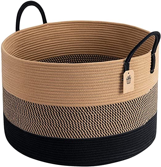 Basket With Handle Beige, Natural Jute